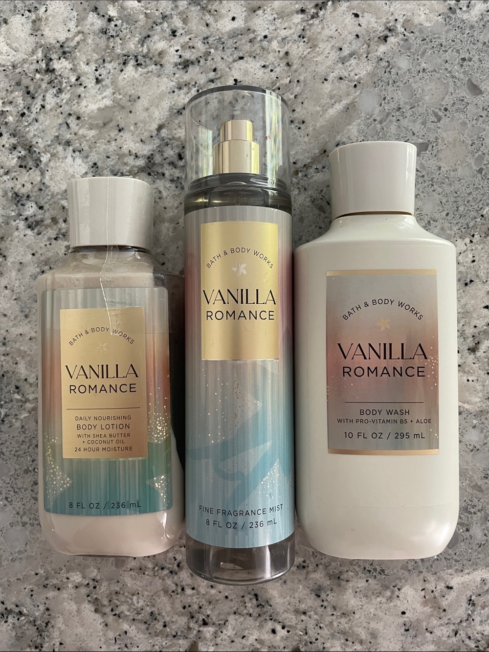 Bath & Body Works Vanilla Romance-Trio